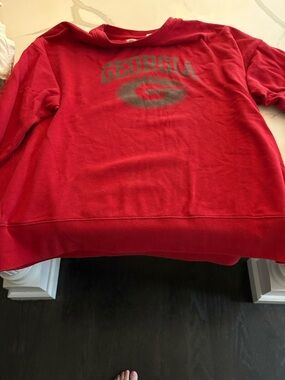 University of Georgia Red Crewneck Sweatshirt - Classic Collegiate Pullover